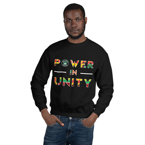 BLK MEN COFFEE: Power in Unity Signature Sweatshirt (Unisex) - BLK MEN COFFEE COMPANY