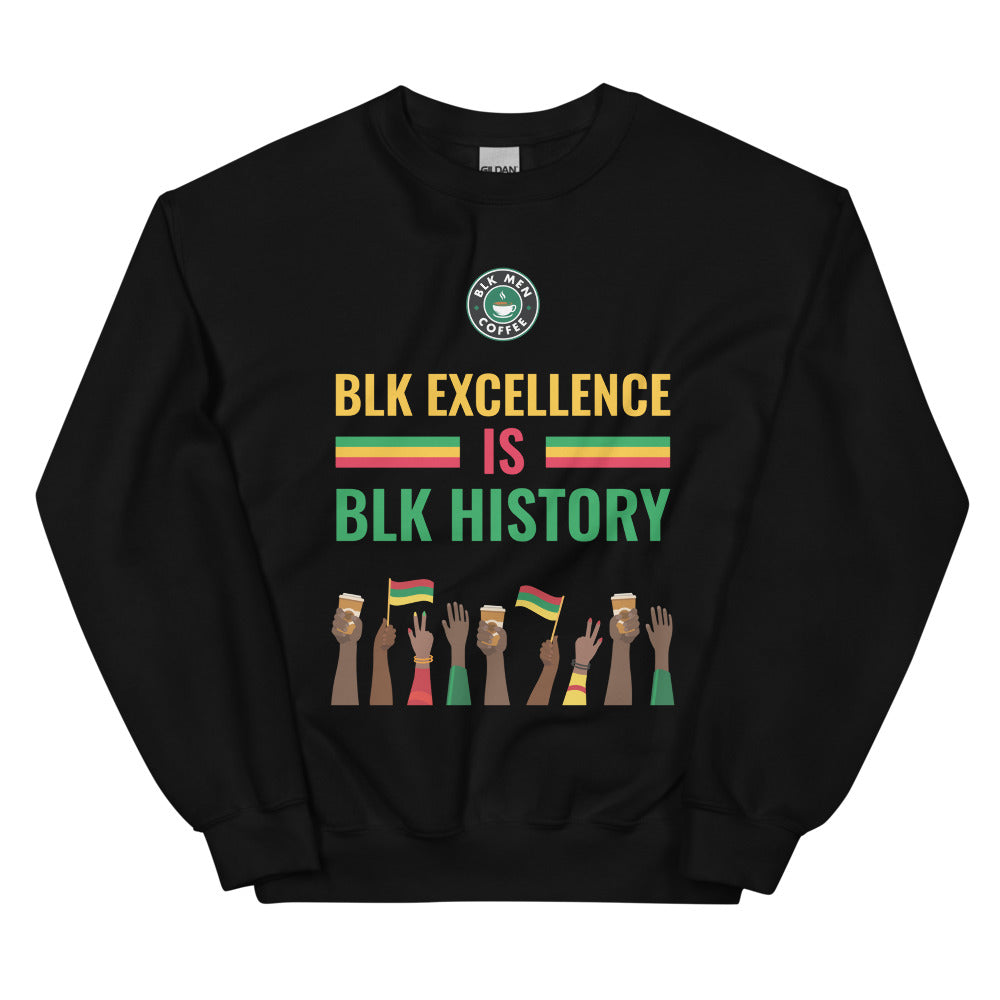 BLK History Unisex Sweatshirt - BLK MEN COFFEE COMPANY